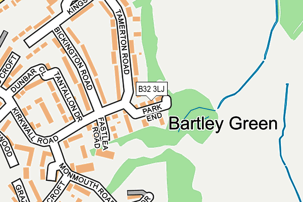 B32 3LJ map - OS OpenMap – Local (Ordnance Survey) B32 3LJ map - OS OpenMap – Local (Ordnance Survey)
