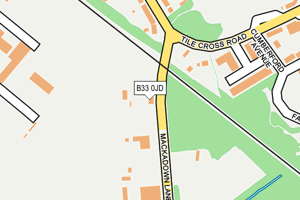 B33 0JD map - OS OpenMap – Local (Ordnance Survey) B33 0JD map - OS OpenMap – Local (Ordnance Survey)