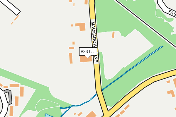 B33 0JJ map - OS OpenMap – Local (Ordnance Survey) B33 0JJ map - OS OpenMap – Local (Ordnance Survey)