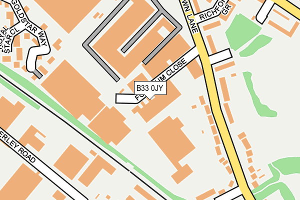 B33 0JY map - OS OpenMap – Local (Ordnance Survey) B33 0JY map - OS OpenMap – Local (Ordnance Survey)