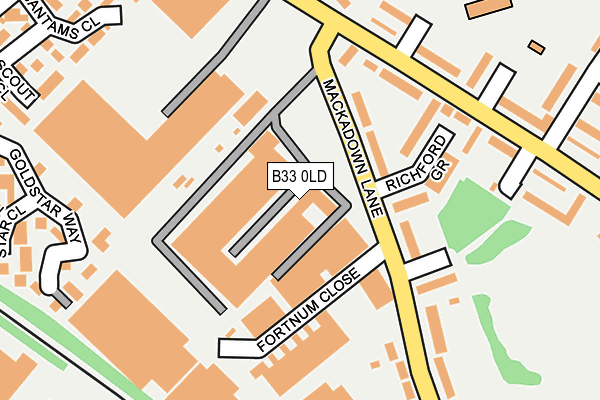 B33 0LD map - OS OpenMap – Local (Ordnance Survey) B33 0LD map - OS OpenMap – Local (Ordnance Survey)
