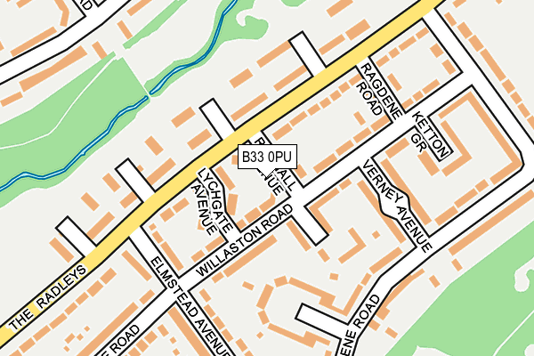 B33 0PU map - OS OpenMap – Local (Ordnance Survey) B33 0PU map - OS OpenMap – Local (Ordnance Survey)