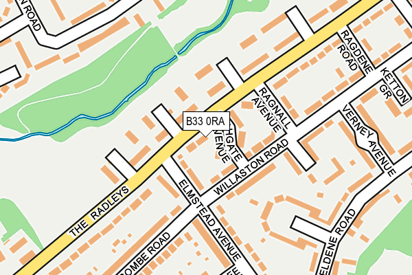 B33 0RA map - OS OpenMap – Local (Ordnance Survey) B33 0RA map - OS OpenMap – Local (Ordnance Survey)