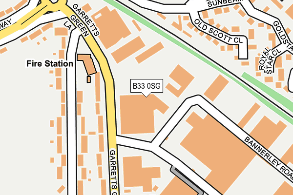 B33 0SG map - OS OpenMap – Local (Ordnance Survey) B33 0SG map - OS OpenMap – Local (Ordnance Survey)