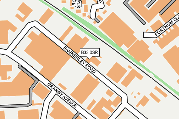 B33 0SR map - OS OpenMap – Local (Ordnance Survey) B33 0SR map - OS OpenMap – Local (Ordnance Survey)