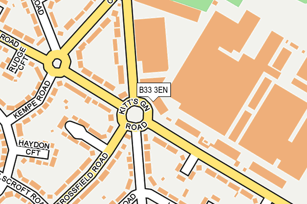 B33 3EN map - OS OpenMap – Local (Ordnance Survey) B33 3EN map - OS OpenMap – Local (Ordnance Survey)