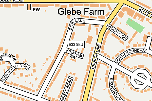 B33 9EU map - OS OpenMap – Local (Ordnance Survey) B33 9EU map - OS OpenMap – Local (Ordnance Survey)