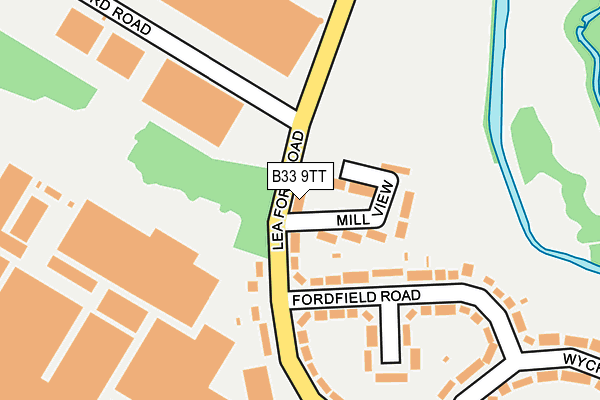B33 9TT map - OS OpenMap – Local (Ordnance Survey) B33 9TT map - OS OpenMap – Local (Ordnance Survey)