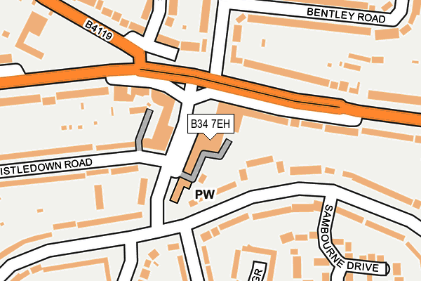 B34 7EH map - OS OpenMap – Local (Ordnance Survey) B34 7EH map - OS OpenMap – Local (Ordnance Survey)