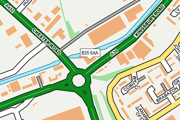 B35 6AA map - OS OpenMap – Local (Ordnance Survey) B35 6AA map - OS OpenMap – Local (Ordnance Survey)