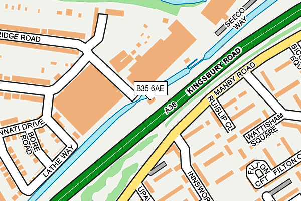 B35 6AE map - OS OpenMap – Local (Ordnance Survey) B35 6AE map - OS OpenMap – Local (Ordnance Survey)