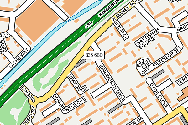 B35 6BD map - OS OpenMap – Local (Ordnance Survey) B35 6BD map - OS OpenMap – Local (Ordnance Survey)