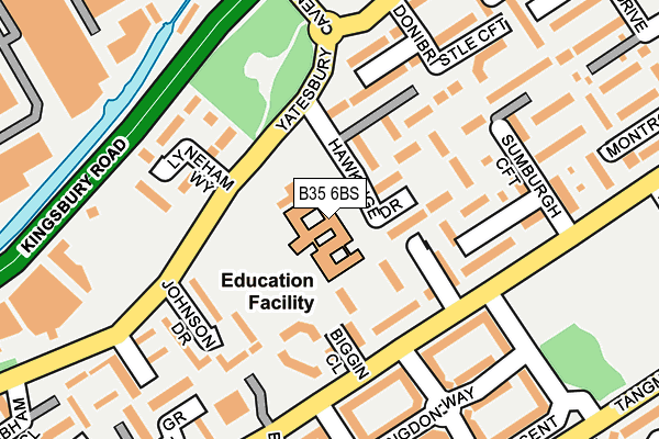 B35 6BS map - OS OpenMap – Local (Ordnance Survey) B35 6BS map - OS OpenMap – Local (Ordnance Survey)