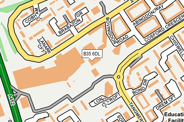 B35 6DL map - OS OpenMap – Local (Ordnance Survey) B35 6DL map - OS OpenMap – Local (Ordnance Survey)