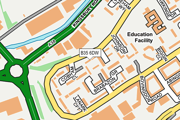 B35 6DW map - OS OpenMap – Local (Ordnance Survey) B35 6DW map - OS OpenMap – Local (Ordnance Survey)