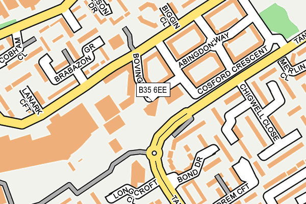 B35 6EE map - OS OpenMap – Local (Ordnance Survey) B35 6EE map - OS OpenMap – Local (Ordnance Survey)
