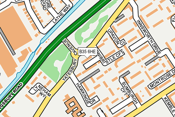 B35 6HE map - OS OpenMap – Local (Ordnance Survey) B35 6HE map - OS OpenMap – Local (Ordnance Survey)