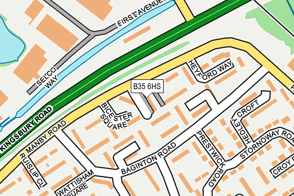 B35 6HS map - OS OpenMap – Local (Ordnance Survey) B35 6HS map - OS OpenMap – Local (Ordnance Survey)