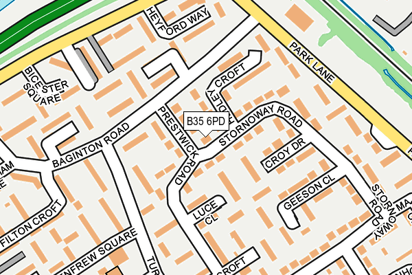 B35 6PD map - OS OpenMap – Local (Ordnance Survey) B35 6PD map - OS OpenMap – Local (Ordnance Survey)