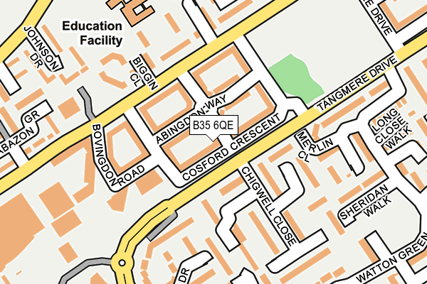 B35 6QE map - OS OpenMap – Local (Ordnance Survey) B35 6QE map - OS OpenMap – Local (Ordnance Survey)