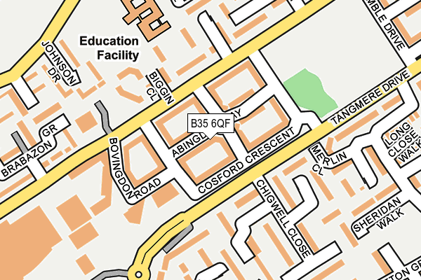 B35 6QF map - OS OpenMap – Local (Ordnance Survey) B35 6QF map - OS OpenMap – Local (Ordnance Survey)