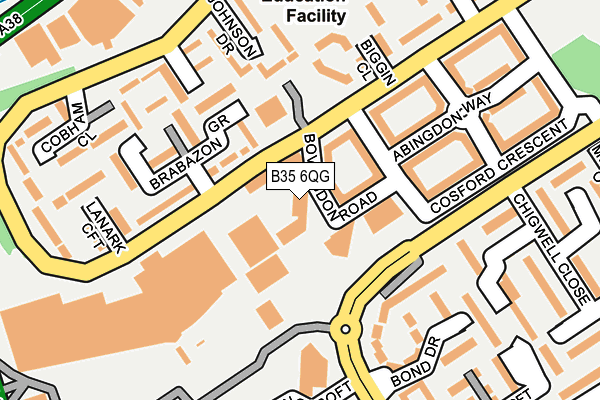 B35 6QG map - OS OpenMap – Local (Ordnance Survey) B35 6QG map - OS OpenMap – Local (Ordnance Survey)