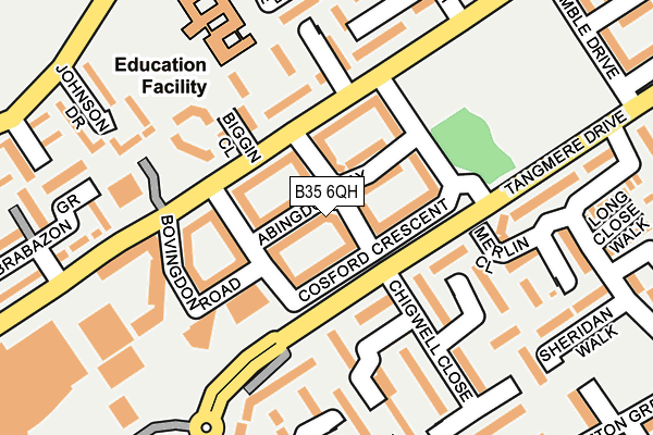 B35 6QH map - OS OpenMap – Local (Ordnance Survey) B35 6QH map - OS OpenMap – Local (Ordnance Survey)