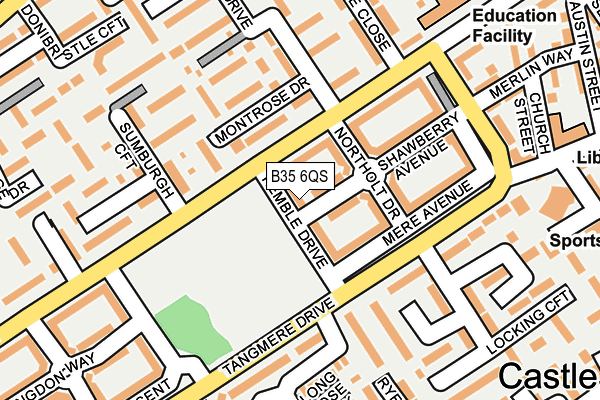 B35 6QS map - OS OpenMap – Local (Ordnance Survey) B35 6QS map - OS OpenMap – Local (Ordnance Survey)