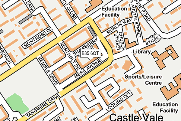 B35 6QT map - OS OpenMap – Local (Ordnance Survey)