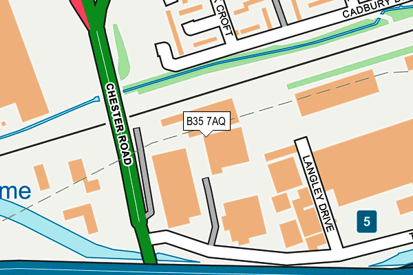 B35 7AQ map - OS OpenMap – Local (Ordnance Survey) B35 7AQ map - OS OpenMap – Local (Ordnance Survey)