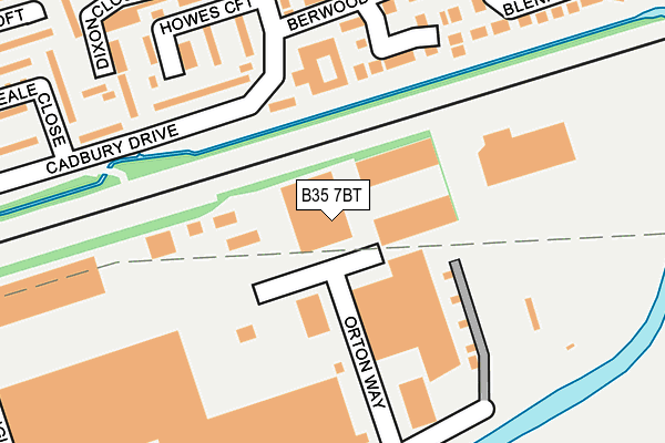 B35 7BT map - OS OpenMap – Local (Ordnance Survey) B35 7BT map - OS OpenMap – Local (Ordnance Survey)