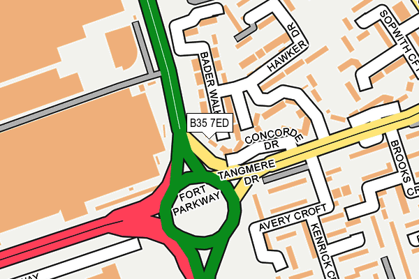 B35 7ED map - OS OpenMap – Local (Ordnance Survey) B35 7ED map - OS OpenMap – Local (Ordnance Survey)