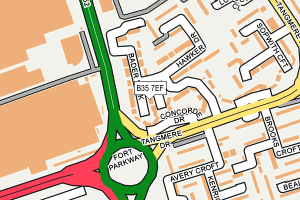 B35 7EF map - OS OpenMap – Local (Ordnance Survey) B35 7EF map - OS OpenMap – Local (Ordnance Survey)