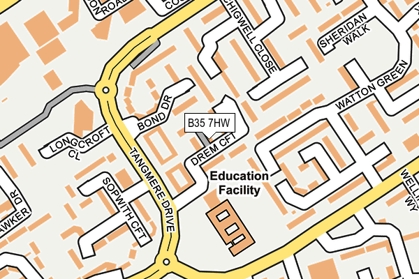 B35 7HW map - OS OpenMap – Local (Ordnance Survey) B35 7HW map - OS OpenMap – Local (Ordnance Survey)