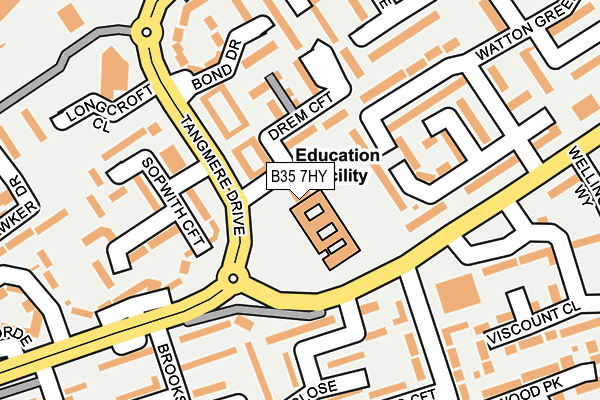 B35 7HY map - OS OpenMap – Local (Ordnance Survey) B35 7HY map - OS OpenMap – Local (Ordnance Survey)