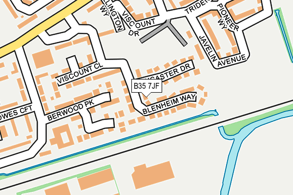 B35 7JF map - OS OpenMap – Local (Ordnance Survey) B35 7JF map - OS OpenMap – Local (Ordnance Survey)