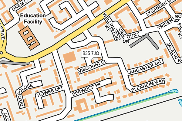 B35 7JQ map - OS OpenMap – Local (Ordnance Survey) B35 7JQ map - OS OpenMap – Local (Ordnance Survey)