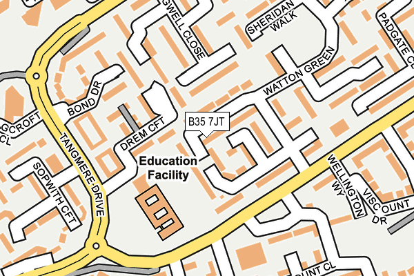 B35 7JT map - OS OpenMap – Local (Ordnance Survey) B35 7JT map - OS OpenMap – Local (Ordnance Survey)