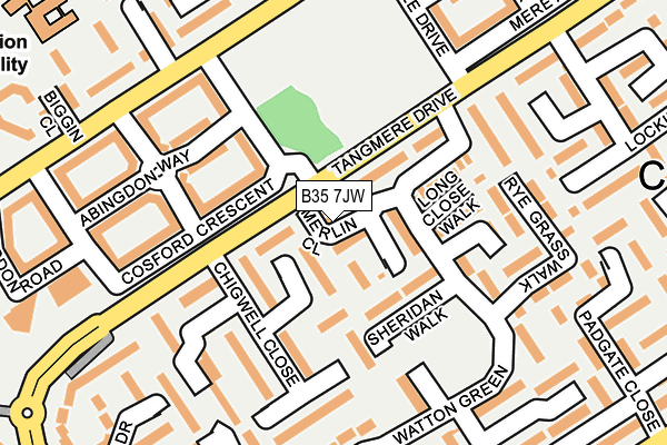 B35 7JW map - OS OpenMap – Local (Ordnance Survey) B35 7JW map - OS OpenMap – Local (Ordnance Survey)