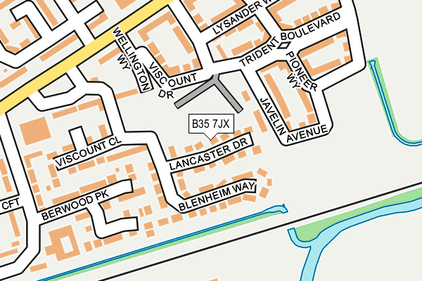 B35 7JX map - OS OpenMap – Local (Ordnance Survey) B35 7JX map - OS OpenMap – Local (Ordnance Survey)