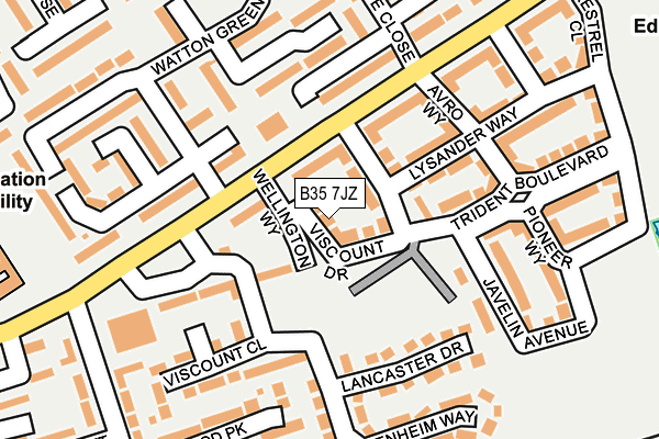 B35 7JZ map - OS OpenMap – Local (Ordnance Survey) B35 7JZ map - OS OpenMap – Local (Ordnance Survey)