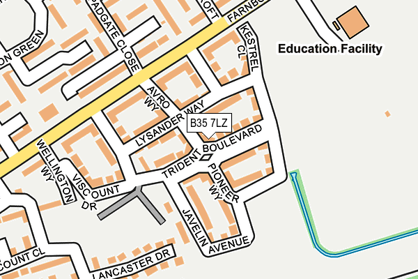 B35 7LZ map - OS OpenMap – Local (Ordnance Survey) B35 7LZ map - OS OpenMap – Local (Ordnance Survey)