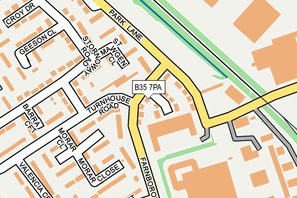 B35 7PA map - OS OpenMap – Local (Ordnance Survey) B35 7PA map - OS OpenMap – Local (Ordnance Survey)