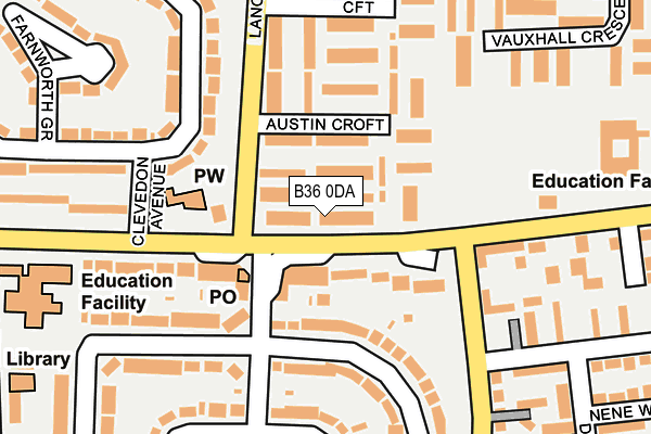 B36 0DA map - OS OpenMap – Local (Ordnance Survey) B36 0DA map - OS OpenMap – Local (Ordnance Survey)