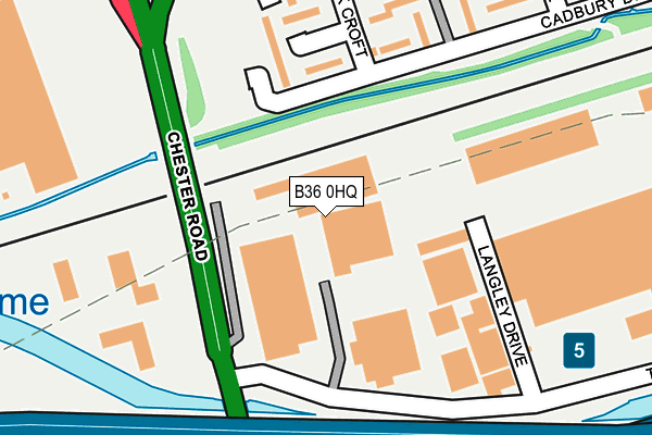 B36 0HQ map - OS OpenMap – Local (Ordnance Survey) B36 0HQ map - OS OpenMap – Local (Ordnance Survey)