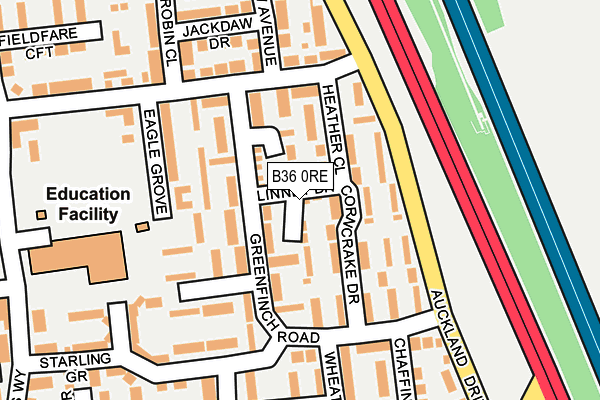 B36 0RE map - OS OpenMap – Local (Ordnance Survey) B36 0RE map - OS OpenMap – Local (Ordnance Survey)