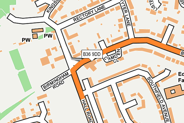 B36 9DD map - OS OpenMap – Local (Ordnance Survey) B36 9DD map - OS OpenMap – Local (Ordnance Survey)