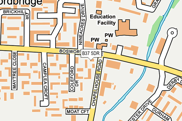 B37 5DR map - OS OpenMap – Local (Ordnance Survey) B37 5DR map - OS OpenMap – Local (Ordnance Survey)