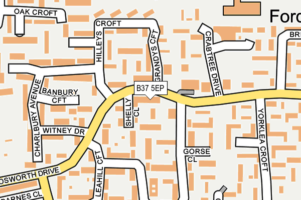 B37 5EP map - OS OpenMap – Local (Ordnance Survey) B37 5EP map - OS OpenMap – Local (Ordnance Survey)