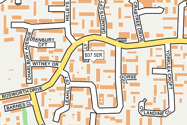 B37 5ER map - OS OpenMap – Local (Ordnance Survey) B37 5ER map - OS OpenMap – Local (Ordnance Survey)